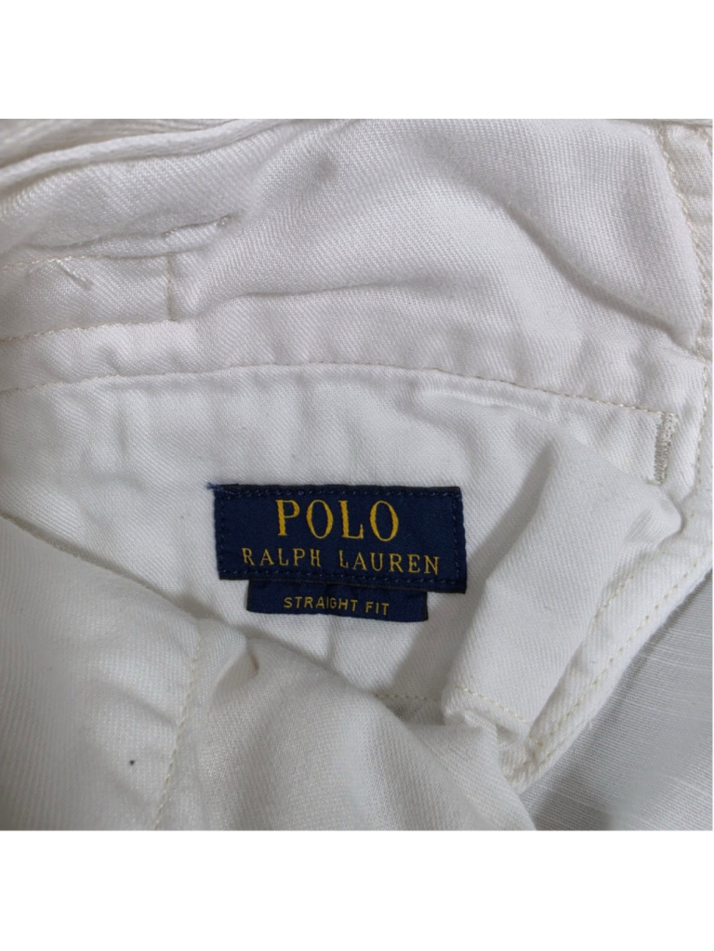 Polo Ralph Lauren White Frayed Hem Tailored Chino Shorts Men 34 - Picture 6 of 12
